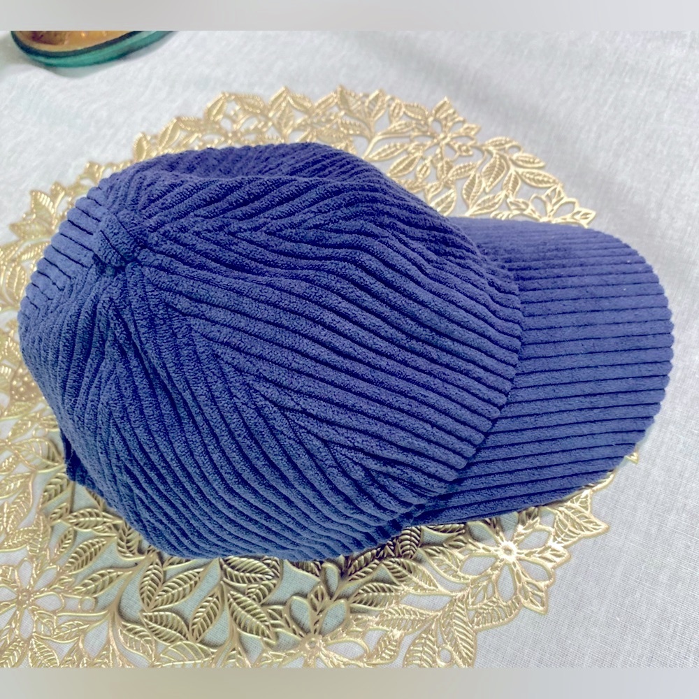 ❤️❤️😍San Diego Hat Company Blue Corduroy Coastal Grandma Adjustable Ball Cap Hat
